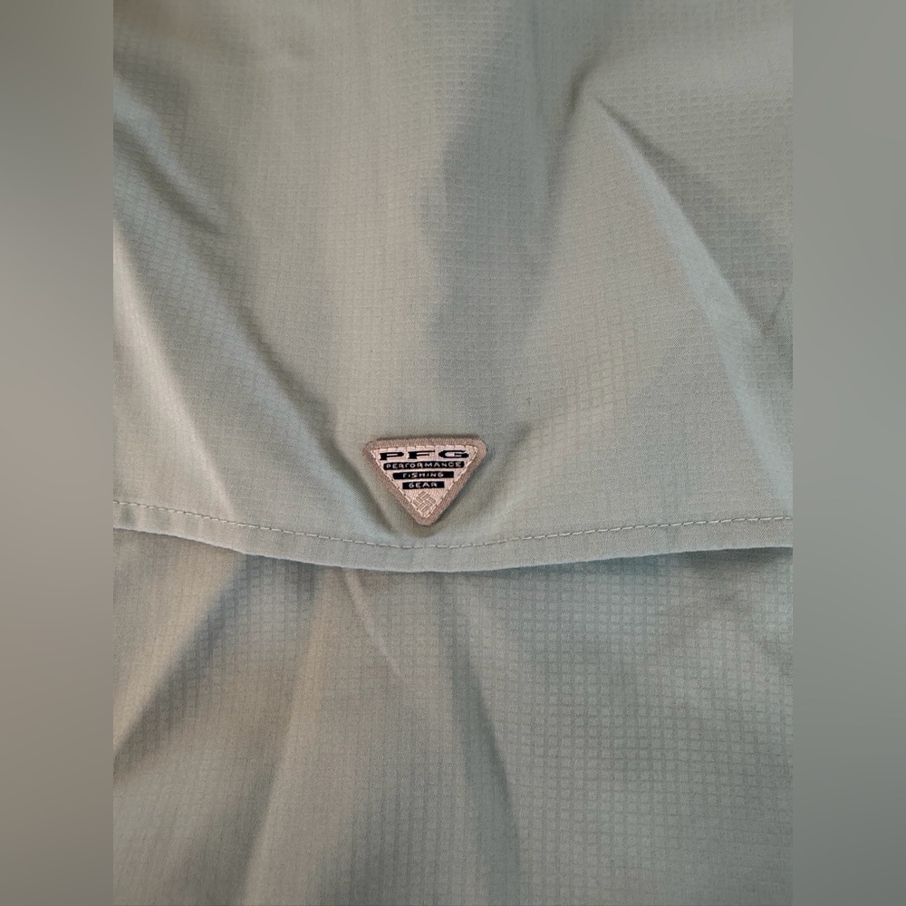 Columbia Women's PFG Tamiami II Long Sleeve Fishing Shirt Blue 3X - Picture 10 of 14